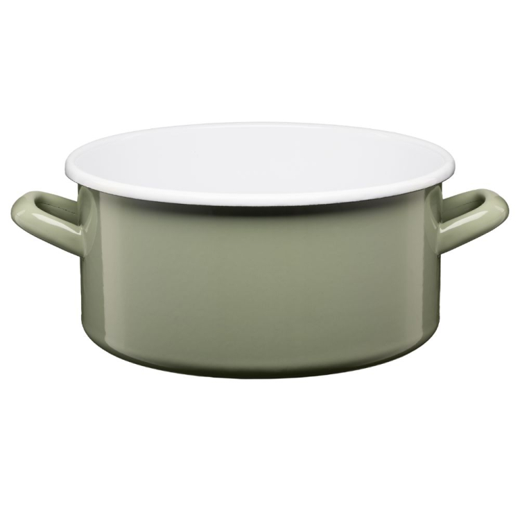 Rondel emaliowany gładki GORDON 22cm/4l mięta